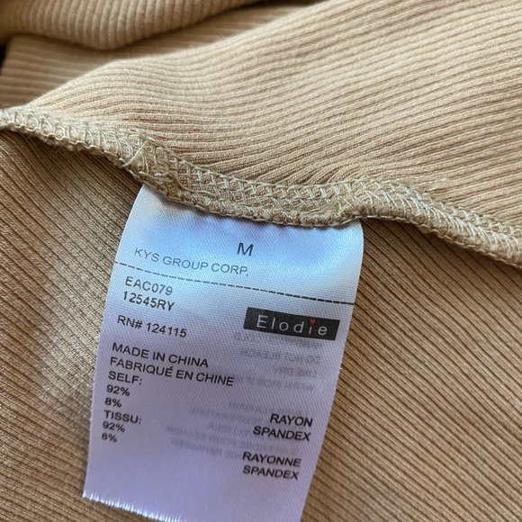 Eloise Long Sleeve Ribbed Midi Dress- Size Medium - Picture 10 of 10